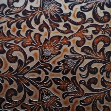 Floral Gold Brown Embossed Sides Floral Gold Brown Embossed Sides